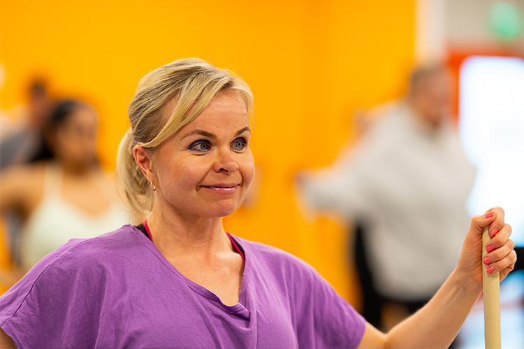 Iloinen Fitness24Sevenin jäsen